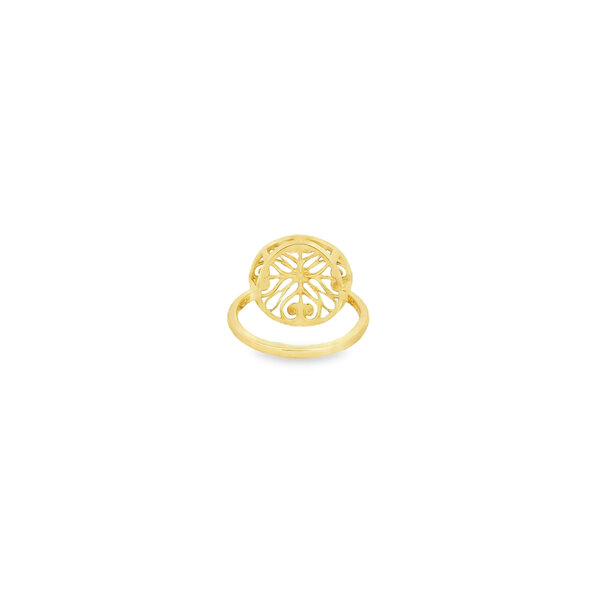 14K Yellow Gold Thomas Bennett Gate Ring