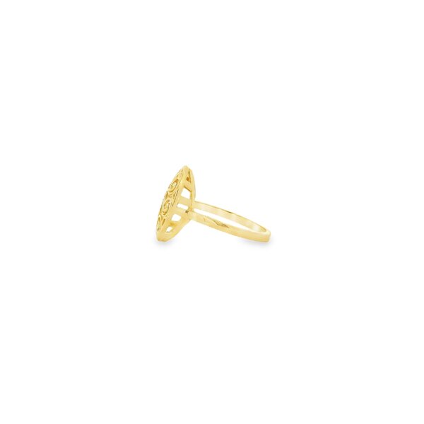 14K Yellow Gold Pirate Gate Ring