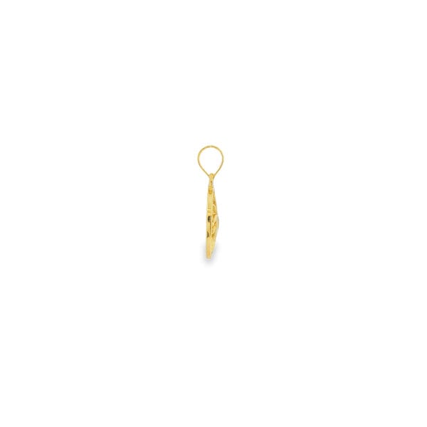 14K Yellow Gold GC Angel Oak Pendant