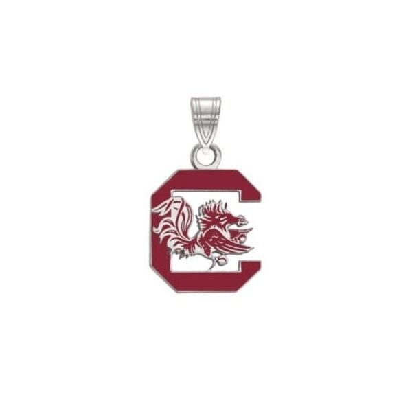 Sterling Silver Enamel University of South Carolina Charm