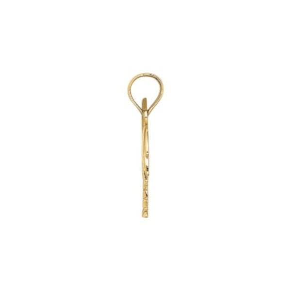 14K Yellow and White Gold 15x11mm Polished Palm & Moon Charm