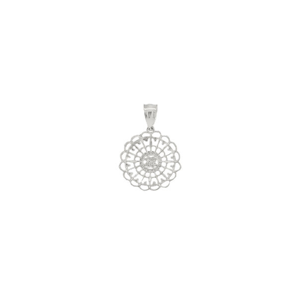 Sterling Silver Diamond Cut Captains Courtyard Pendant