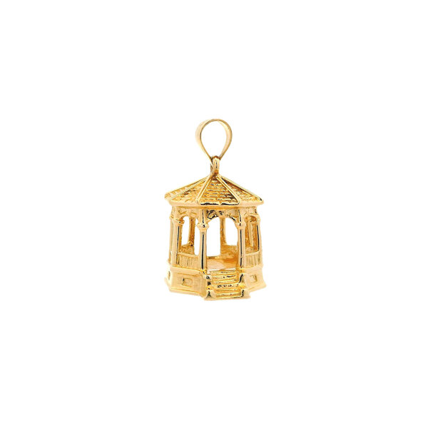 14K Yellow Gold Large Handmade Gazebo