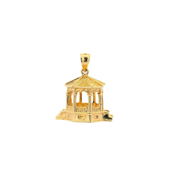 14K Yellow Gold Large Handmade Gazebo