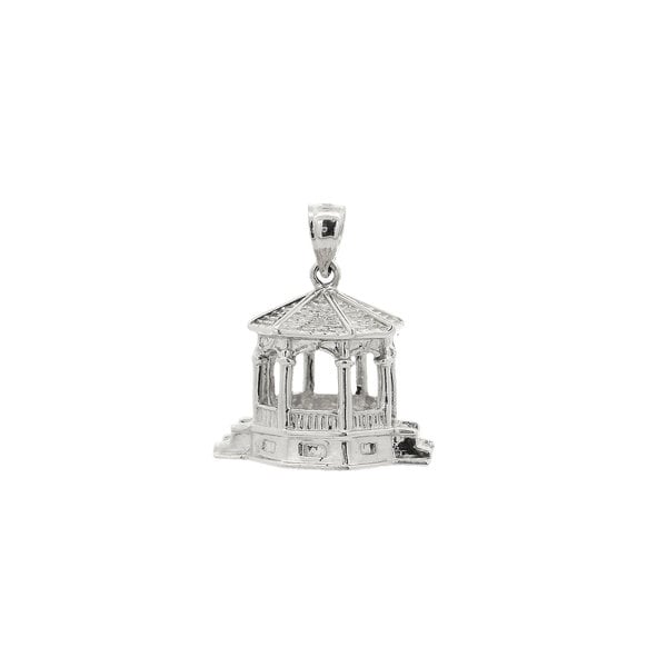 Sterling Silver 3D Gazebo Charm