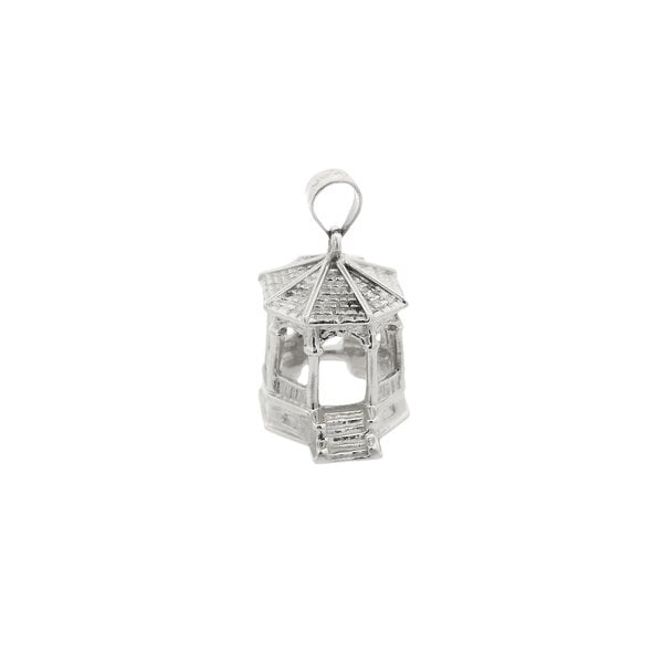 Sterling Silver 3D Gazebo Charm