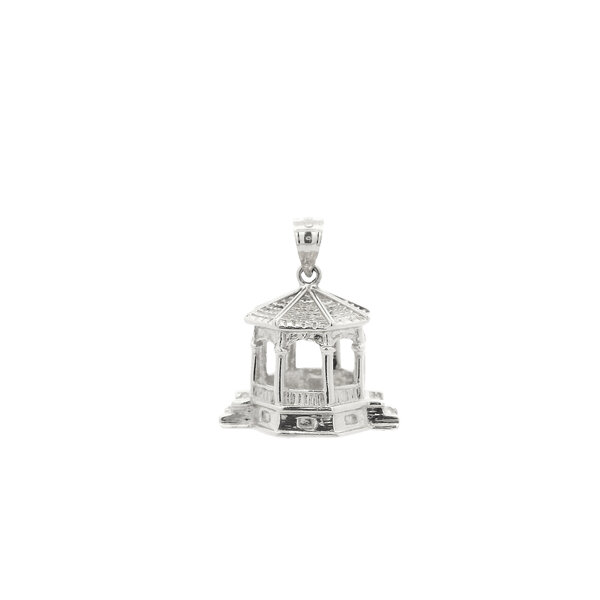 Sterling Silver 3D Gazebo Charm