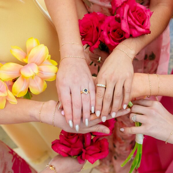 18K Yellow Gold 1960's .97ct Sapphire .70ct Diamond Ring Size 6