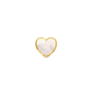 14KY MOP Heart Ring Sz 7