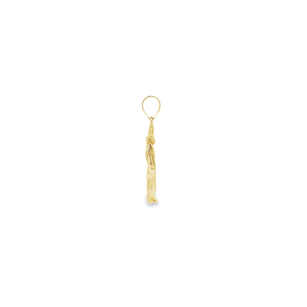 14K Yellow Gold Handmade Cadet Charm
