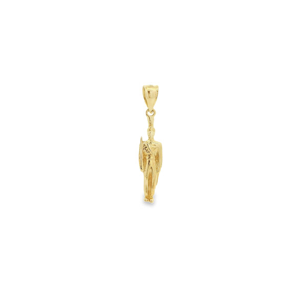 14K Yellow Gold Handmade Cadet Charm