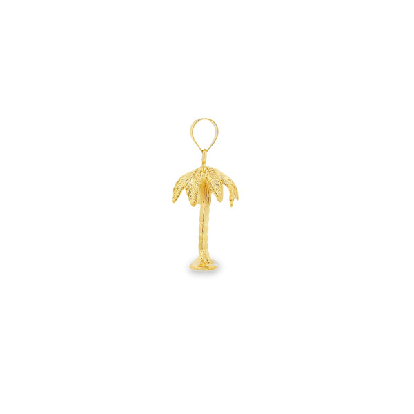 14K Yellow Gold 3D Palmetto Charm