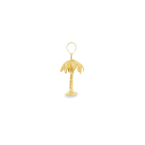 14K Yellow Gold 3D Palmetto Charm
