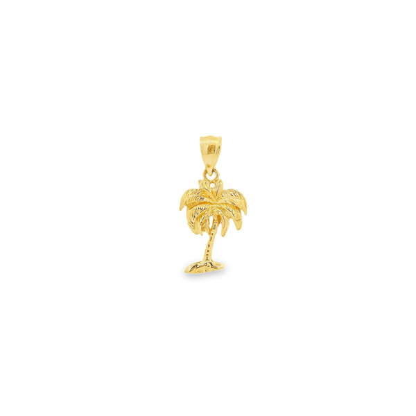 14K Yellow Gold Gold Creations Heavy 2D Palmetto Charm