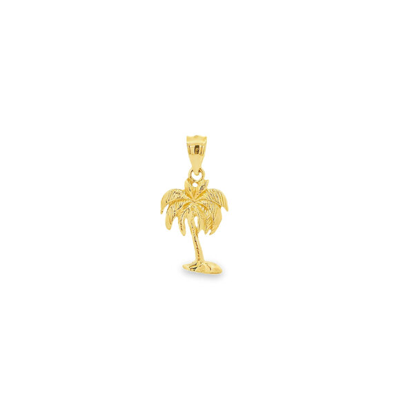14K Yellow Gold Gold Creations Heavy 2D Palmetto Charm