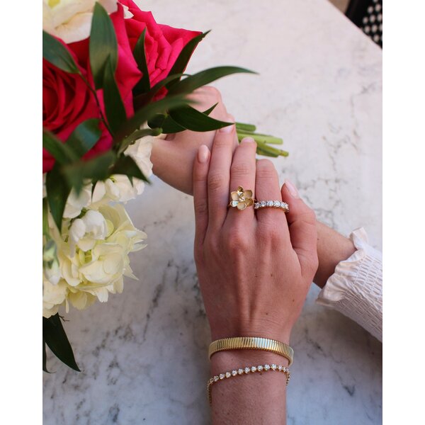 14K Yellow Gold 1ct Lab Grown Diamond Band Size 7