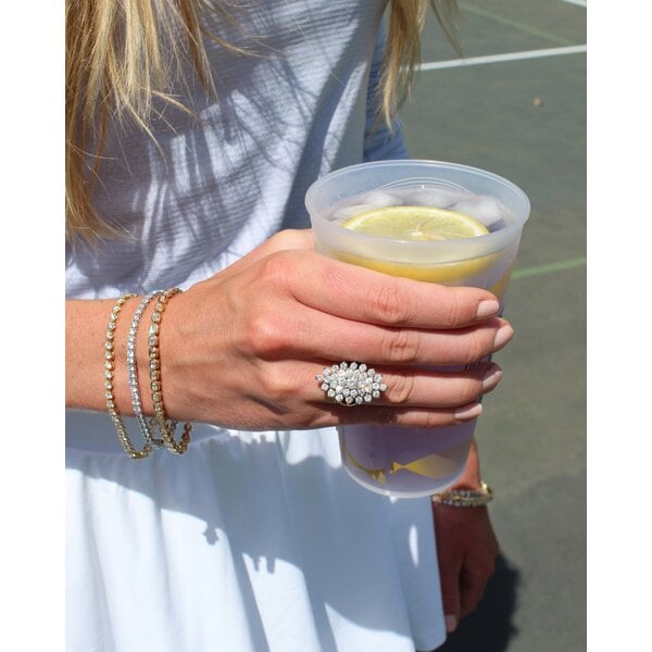 14K Yellow & White Gold1960's 2.30ct Diamond Marquise Shaped Cluster Ring Size 4.5