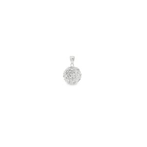 SS GC Org D/C CZ Camellia Pendant Mini