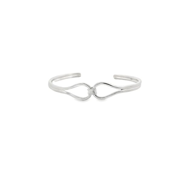 Sterling Silver Double Loop Knot Cuff