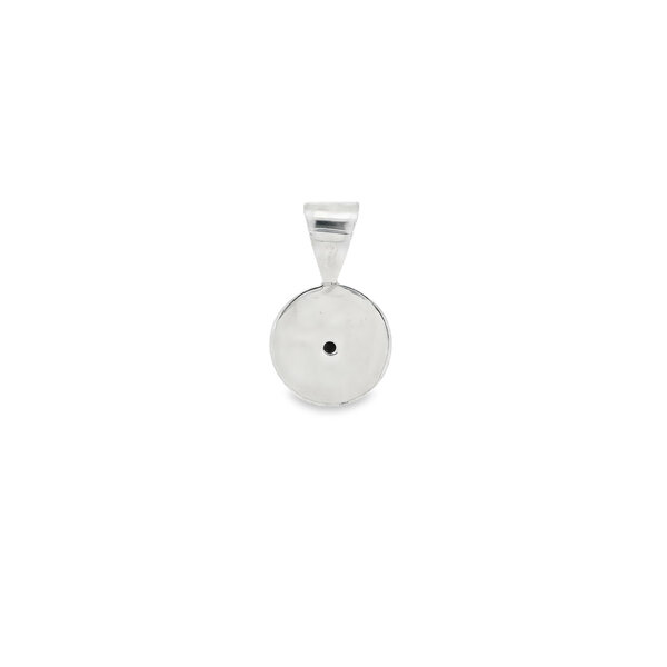 SS Round Bezel Turquoise Pendant