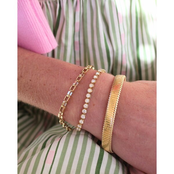Gold Filled 4mm Polished Rolo Bracelet 7"