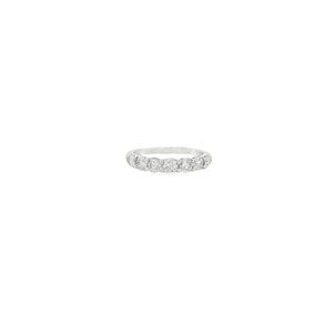 Plat Estate 1ct Round Diamond Band Sz 7