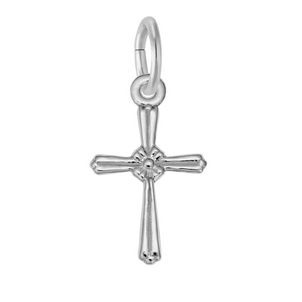 SS 10.84 x 14.7 mm Textured Cross