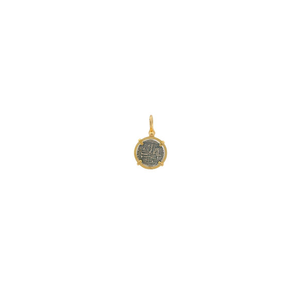 14K Yellow Gold & Authentic Sterling Silver Replica Atocha 7724-GS