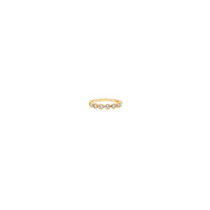 10KY .50ct Dia Bezel Bubble Band Sz 7