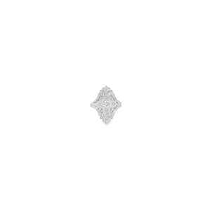 18KW 1930's .45ct Dia Art Deco Structural Ring Sz 7