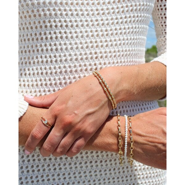 Gold Filled 5.3mm Polished Paperclip Bracelet 7"