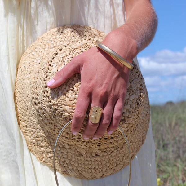 Gold Filled 1940's 8mm Winard Hinged Bangle 7.5"