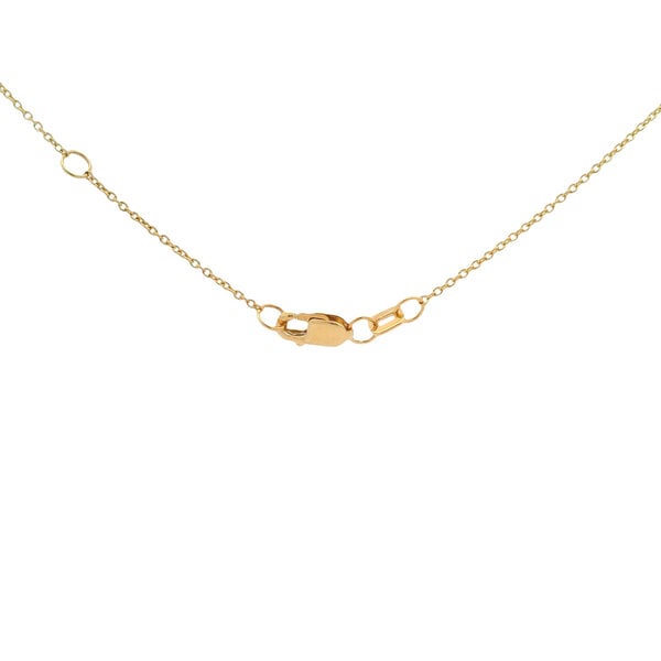 14K Yellow Gold .75ct Pear Shaped Lab Diamond Split Chain Necklace 16"-17"-18"