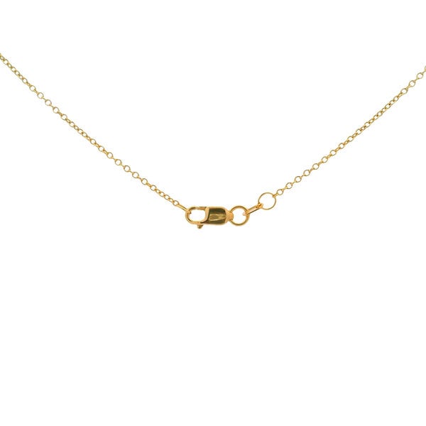 14K Yellow Gold 1.50ct Double Pear Shaped Lab Diamond Toi Et Moi Necklace 18"