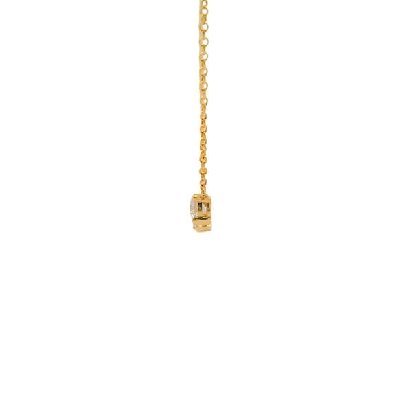 14K Yellow Gold 1.50ct Mixed Fancy Shaped Lab Diamond Bar Necklace 16"-18" ADJ