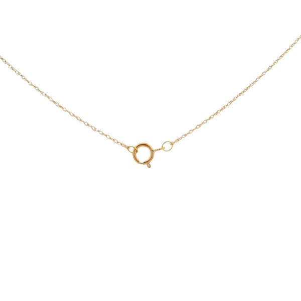 14K Yellow Gold 1ct East to West Blue Topaz .02ct Diamond Split Chain Bezel Necklace 18"