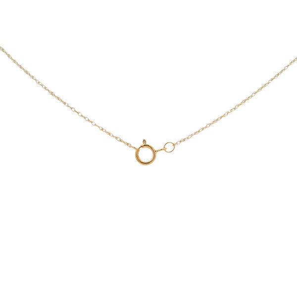 14K Yellow Gold 1ct East to West Peridot .02ct Diamond Split Chain Bezel Necklace 18"