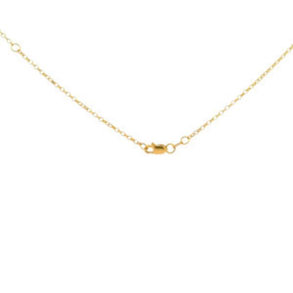 14K Yellow Gold 1.50ct Mixed Fancy Shaped Lab Diamond Bar Necklace 16"-18" ADJ