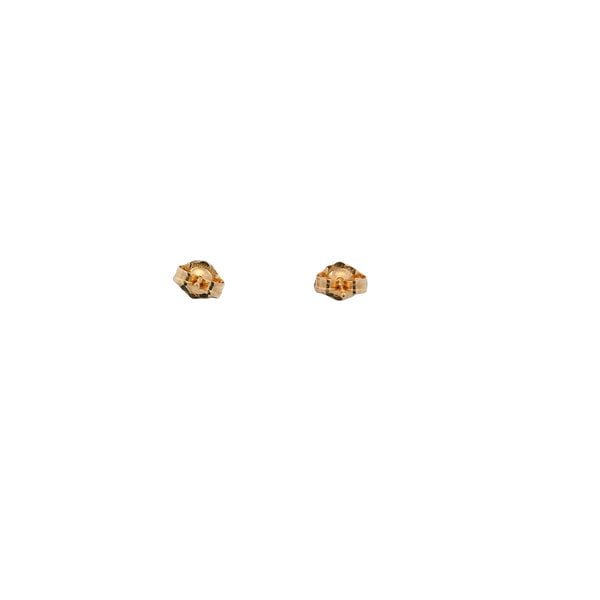 14K Yellow Gold 7-7.5mm Black Freshwater Pearl Post Earrings