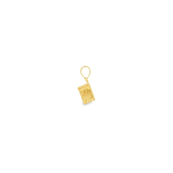 14K Yellow Gold 3D Rainbow Row Charm