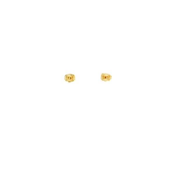 14K Yellow Gold .08ct Diamond 4-4.5mm Freshwater Pearl Flower Post Earrings
