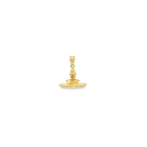 14KY Pineapple Fountain Charm