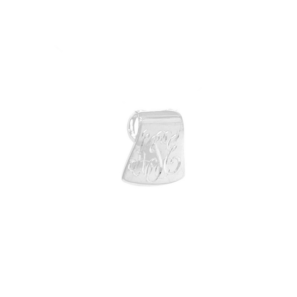 Sterling Silver GC Mini Slide Pendant with Hand Engraving