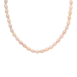 GF 4.5-5mm Pink Rice Pearl Necklace