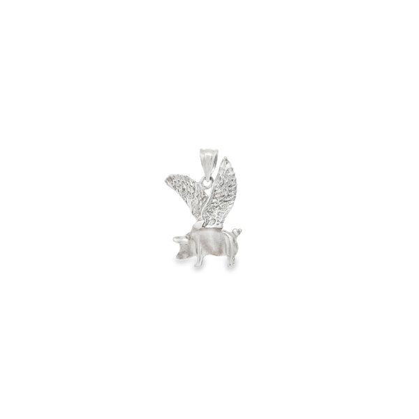 Sterling Silver GC Org Flying Pig Charm