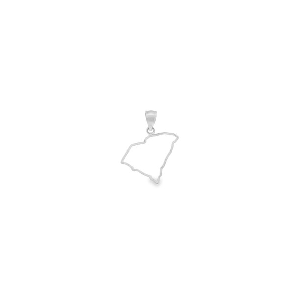Sterling Silver South Carolina State Outline 22mm