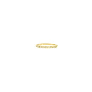 14KY .27ct Dia Shared Prong Band Sz 6.5