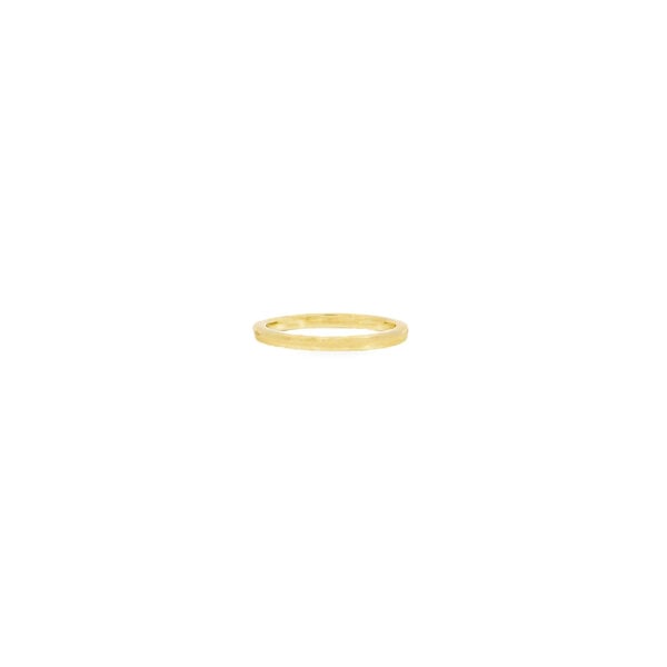 14K Yellow Gold .27ct Diamond Shared Prong Band Size 6.5
