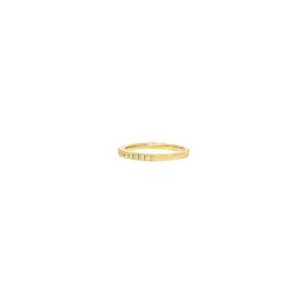 14K Yellow Gold .27ct Diamond Shared Prong Band Size 6.5