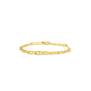 GF 5.15mm Polished Anchor Chain Link Bracelet 7"
